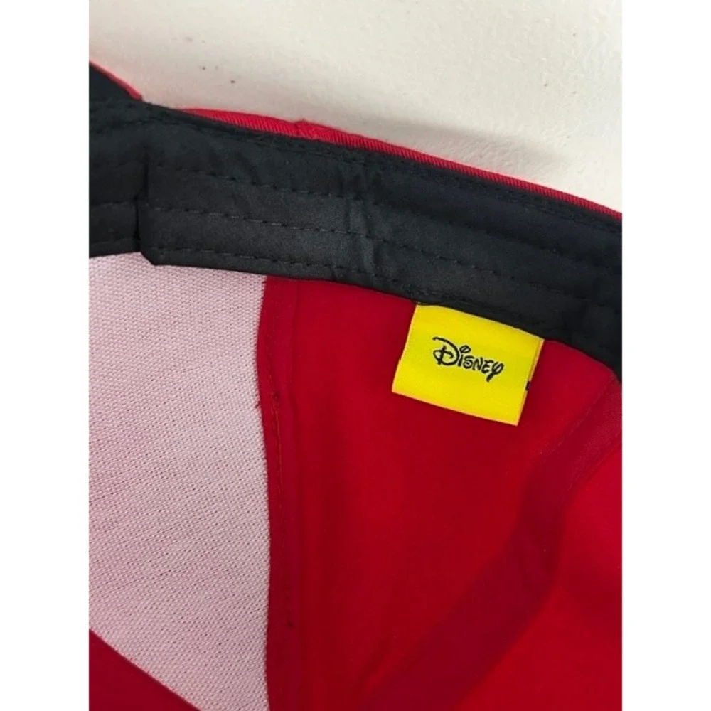 Disney Minnie Mouse Red Baseball Cap 3D Ears Polka‎ Dot Bow Snapback Hat Womens